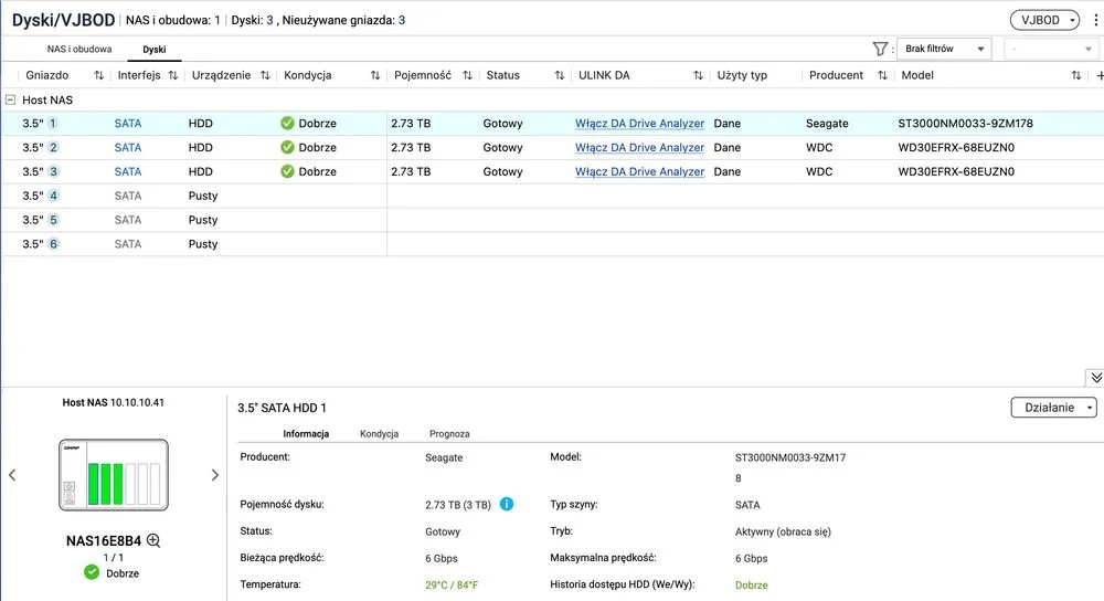 QNAP TVS-671 – Intel Core i7 – 16GB RAM – 9TB HDD – 6 zatok – NAS – zdjęcie 7