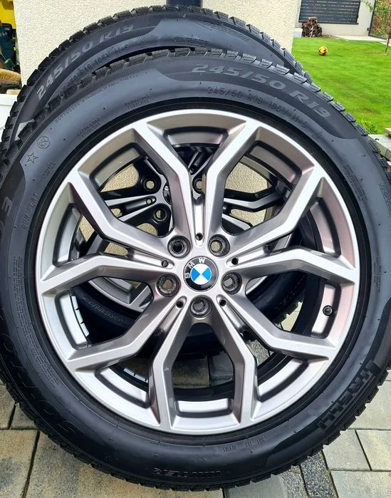 Koła zimowe 19" BMW X3 g01 X4 g02 dot końcówka 2024 Pirelli, bdb stan, czujniki ciśnienia, 245/50 R19 245/50/r19 245/50/19 – zdjęcie 4