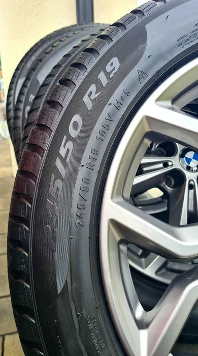 Koła zimowe 19" BMW X3 g01 X4 g02 dot końcówka 2024 Pirelli, bdb stan, czujniki ciśnienia, 245/50 R19 245/50/r19 245/50/19 – zdjęcie 6