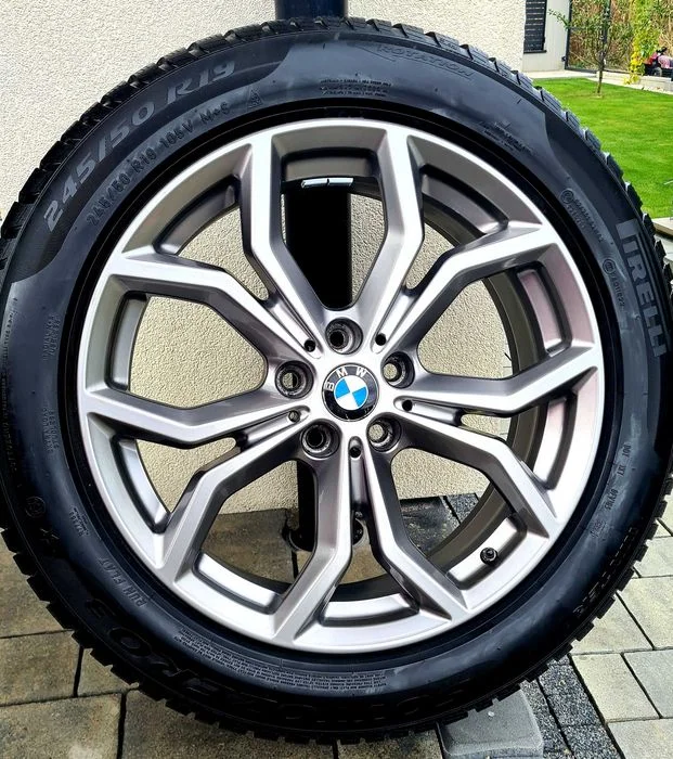 Koła zimowe 19" BMW X3 g01 X4 g02 dot końcówka 2024 Pirelli, bdb stan, czujniki ciśnienia, 245/50 R19 245/50/r19 245/50/19 – zdjęcie 5