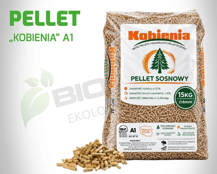 Pellet BIOEKO Dębowo-Sosnowy A1 Certyfikowany 6m Olczyk Barlinek Rurex Kobienia Igła – zdjęcie 4