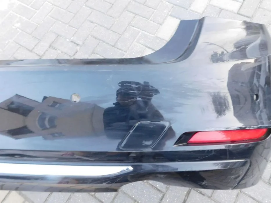 zderzak tylny tył BMW F30 6CYL SCHWARZ CHROM PDC – zdjęcie 12
