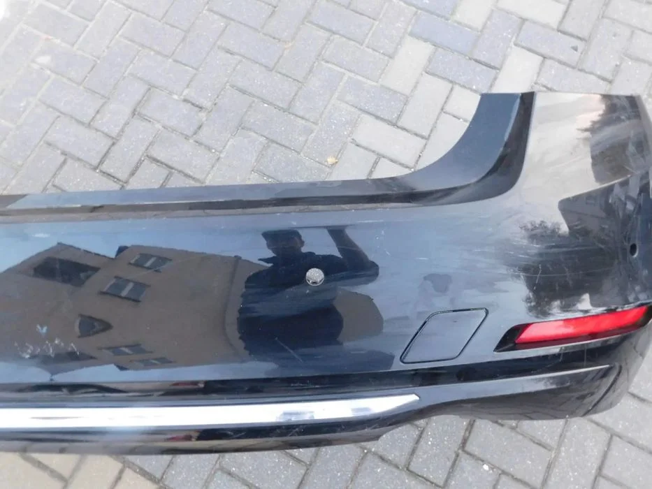 zderzak tylny tył BMW F30 6CYL SCHWARZ CHROM PDC – zdjęcie 6