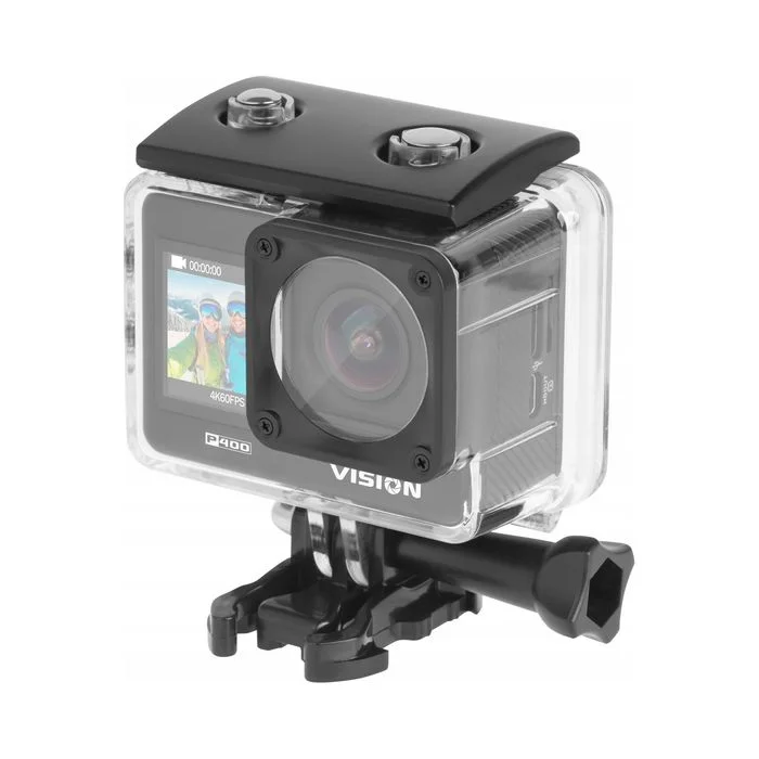 Kamera sportowa Kruger&Matz Vision P400 4K 60FPS WiFi pilot akcesoria