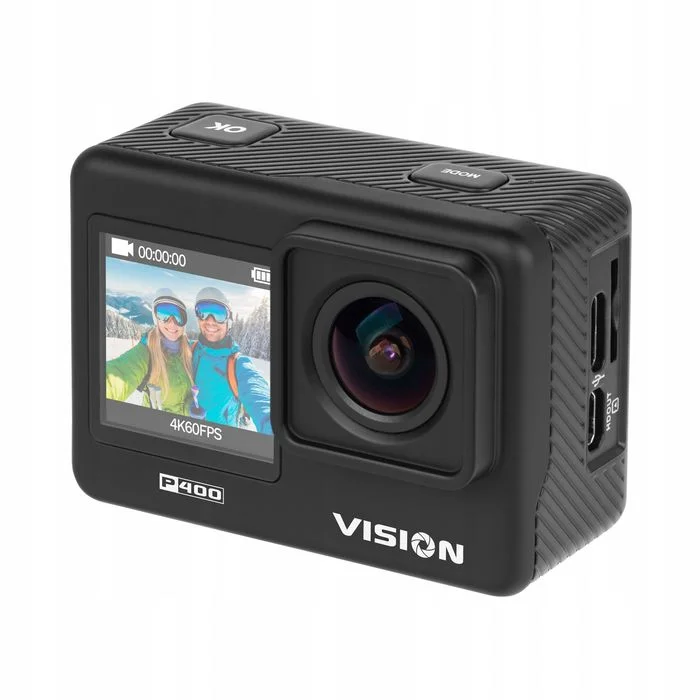 Kamera sportowa Kruger&Matz Vision P400 4K 60FPS WiFi pilot akcesoria – zdjęcie 2