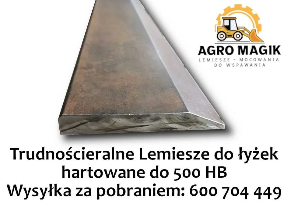 Lemiesz do łyżki HARDOX, do tura, ładowarki, 500HB, koparki, sośnik – zdjęcie 2