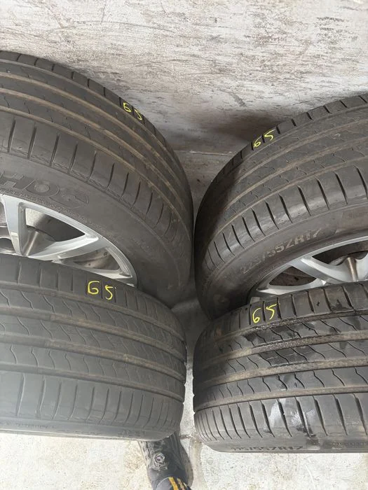 Alufelgi z oponami 225/55 R17 Audi A6 C6 C7 5x112 ET 36 Felgi aluminiowe Opony letnie – zdjęcie 7