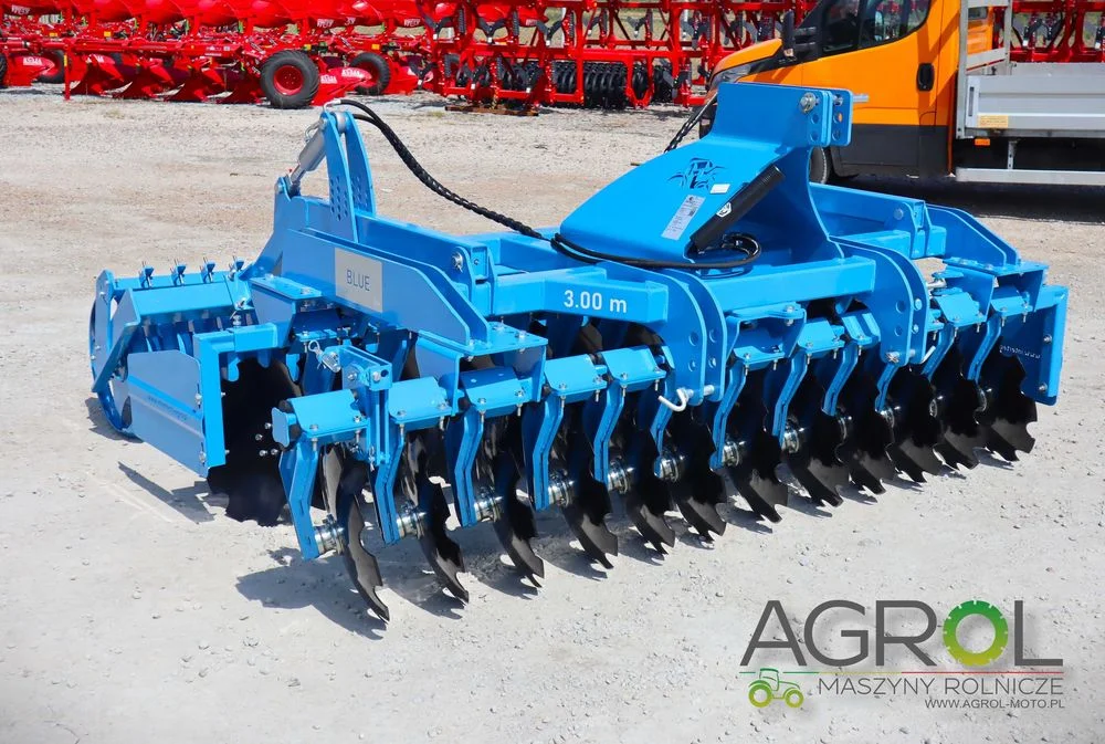 Brona talerzowa ciężka Inter-tech 3m 2000 KG! REGULOWANY KĄT PRACY ! – zdjęcie 3