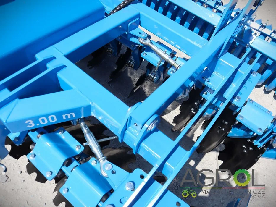 Brona talerzowa ciężka Inter-tech 3m 2000 KG! REGULOWANY KĄT PRACY ! – zdjęcie 8