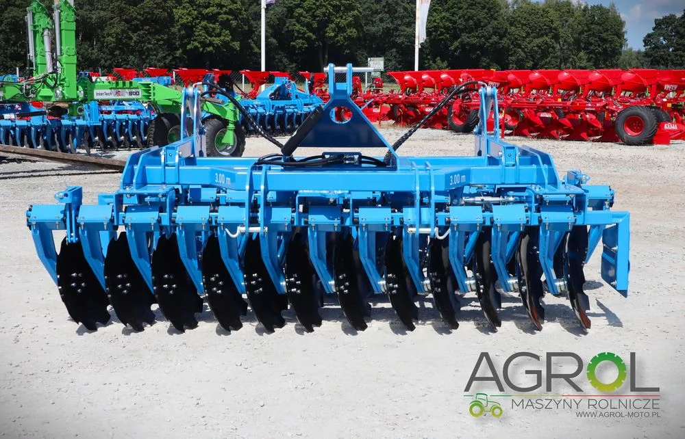Brona talerzowa ciężka Inter-tech 3m 2000 KG! REGULOWANY KĄT PRACY ! – zdjęcie 2