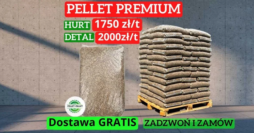 Lets Pellet REZULT Drzewny Pelet Hurt/Detal DOSTAWA GRATIS Ogrzewanie Opał