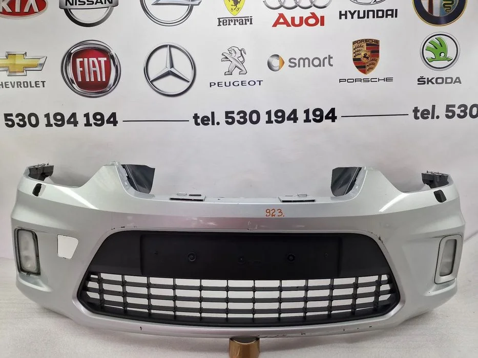 Ford C-Max Mk1 Lift 07- Zderzak Przedni Przód Na Spryski , Srebrny , Nr 7M51-R17757Aw , Nr Aukcji Nz923