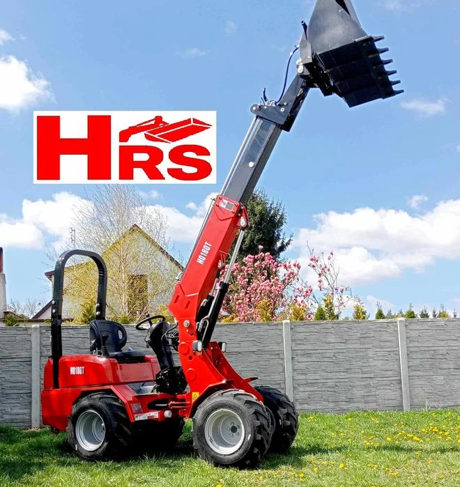 Nowa mini ładowarka teleskopowa HQ180T sil. LAIDONG/KUBOTA udźwig 1000kg
