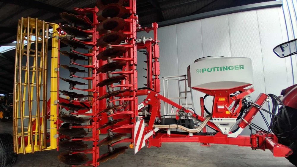 Brona talerzowa Pottinger Terradisc 6m + aplikator tegosem 500 xl , jak nowa 2024r, tylko 500ha!