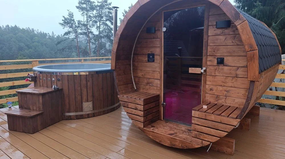 Domek ze SPA w górach/w cenie-sauna,jaccuzi,beczka na wyłączność/Magurski PN/max 6 osób/prywatne zejście do Wisłoki/cisza/relaks/śpiew ptaków
