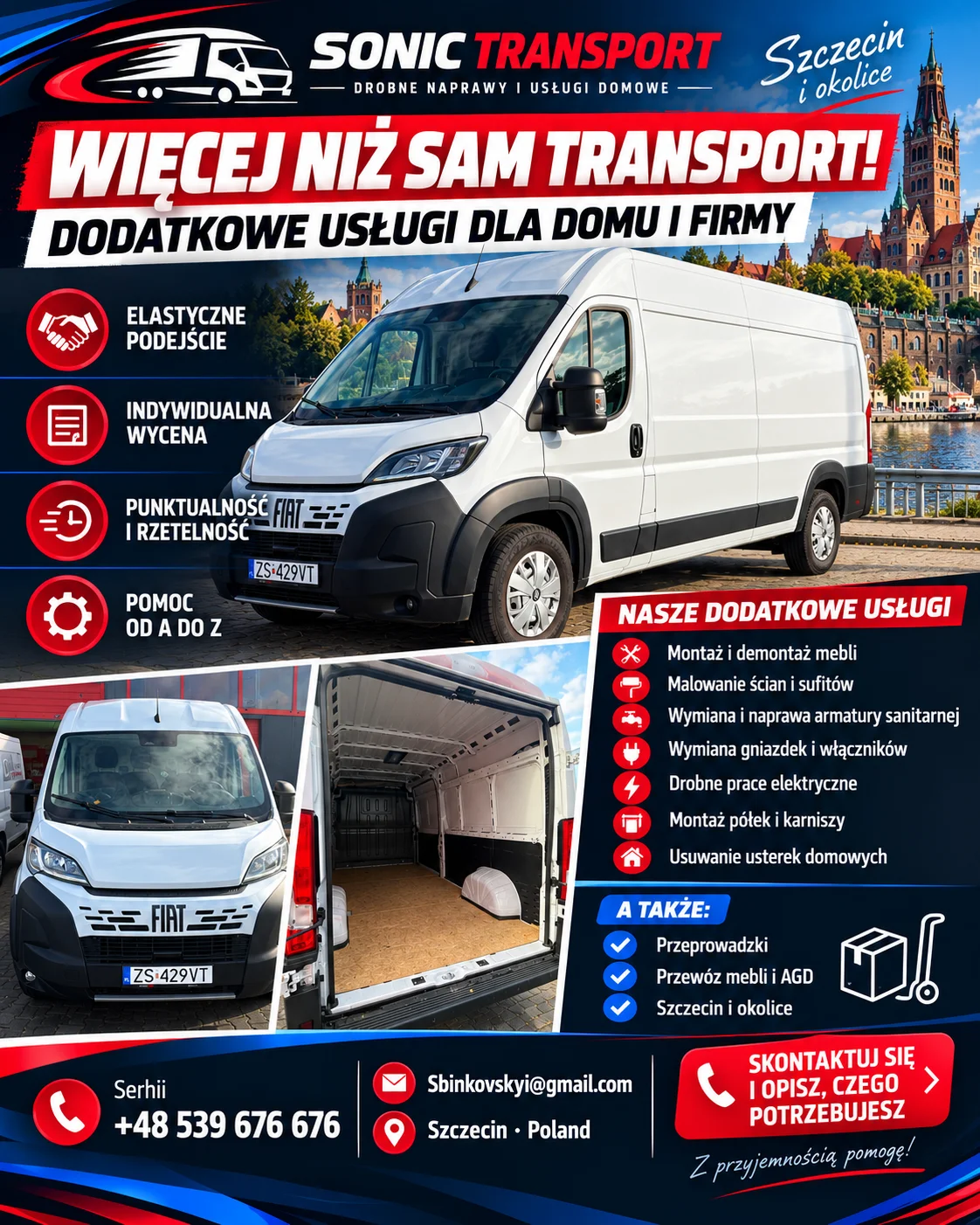 Sonic Transport – przeprowadzki i transport w Szczecinie