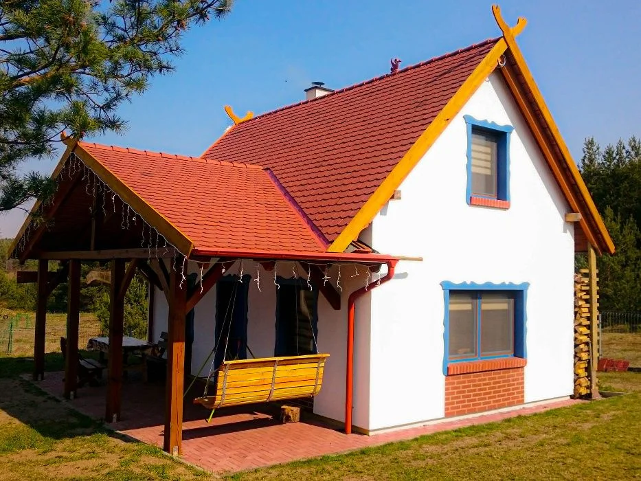 Smerfna Chatka domek nad jeziorem Kaszuby wakacje – zdjęcie 4