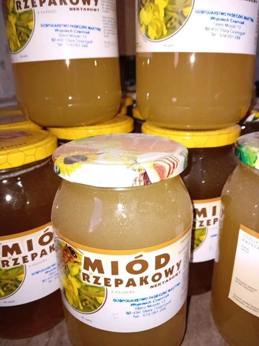 Miod rzepakowy wielokwiatowy