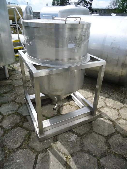 Zbiornik 500L stojący nierdzewny stali nierdzewnej dno stożek ścianka 3mm