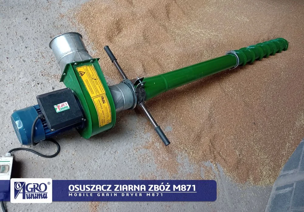 Przenośny punktowy OSUSZACZ ZIARNA ZBÓŻ M871 400V 1,5kW – zdjęcie 3