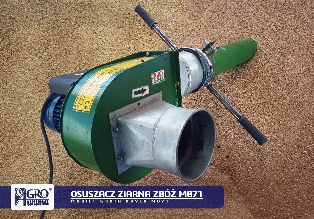 Przenośny punktowy OSUSZACZ ZIARNA ZBÓŻ M871 400V 1,5kW