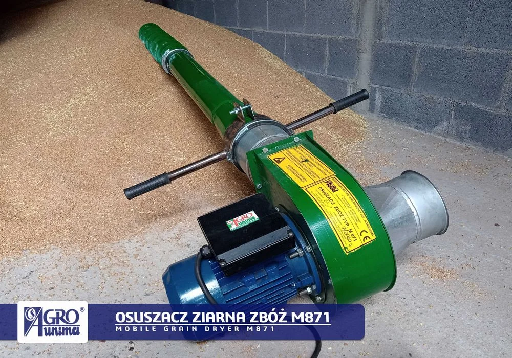 Przenośny punktowy OSUSZACZ ZIARNA ZBÓŻ M871 400V 1,5kW – zdjęcie 2