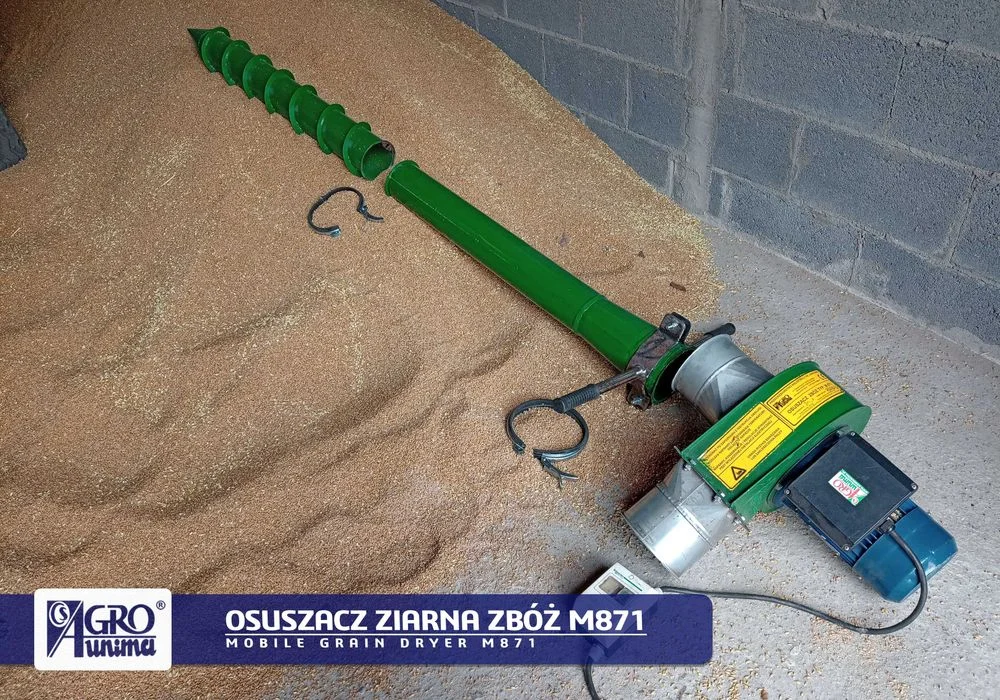Przenośny punktowy OSUSZACZ ZIARNA ZBÓŻ M871 400V 1,5kW – zdjęcie 5