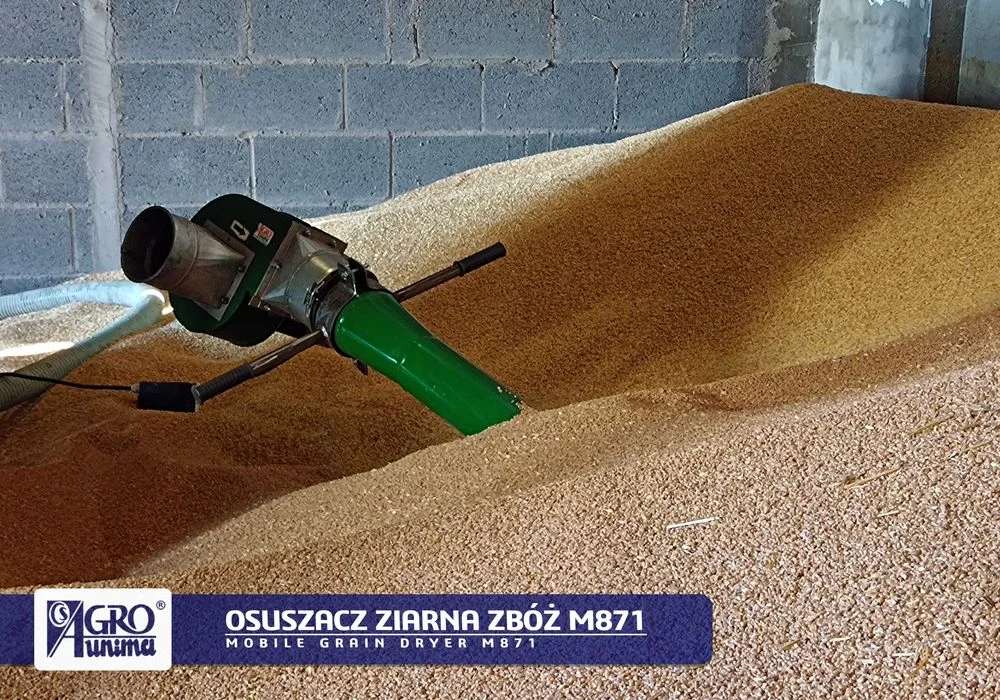 Przenośny punktowy OSUSZACZ ZIARNA ZBÓŻ M871 400V 1,5kW – zdjęcie 8
