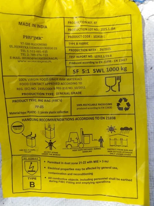 Worek na gruz BigBag 1000kg – zdjęcie 2