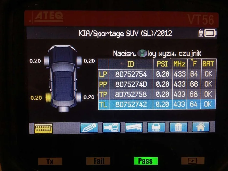 4x czujniki ciśnienia TPMS HYUNDAI ix35 KIA SPORTAGE 52933-3M000 – zdjęcie 4