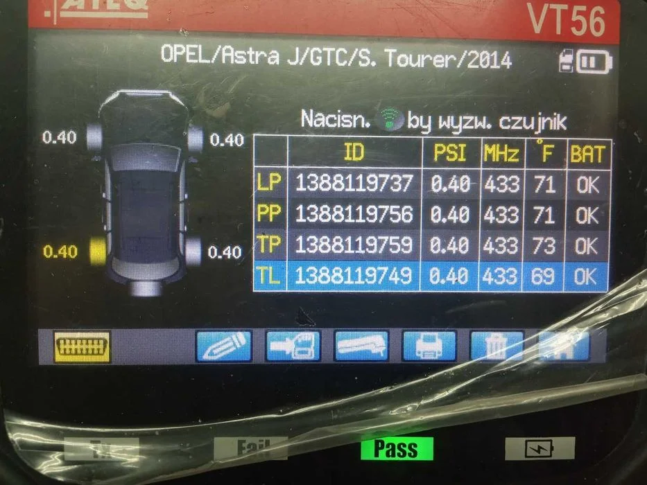 1x czujnik ciśnienia TPMS OPEL ASTRA K skręcany srebrny 1350.6028 – zdjęcie 4