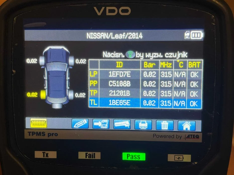 1x czujnik ciśnienia TPMS NISSAN JUKE LEAF CUBE 40700-3AN1A USA 315MHz – zdjęcie 4