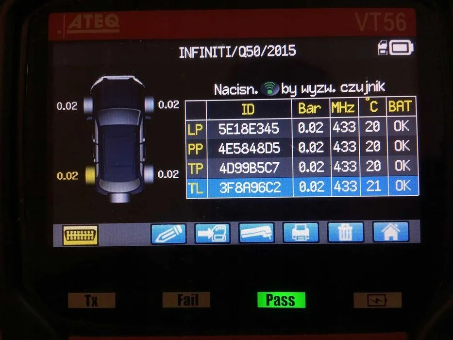 4x czujniki ciśnienia TPMS INFINITI Q50 Q60 NISSAN MURANO 407003JA0B – zdjęcie 4