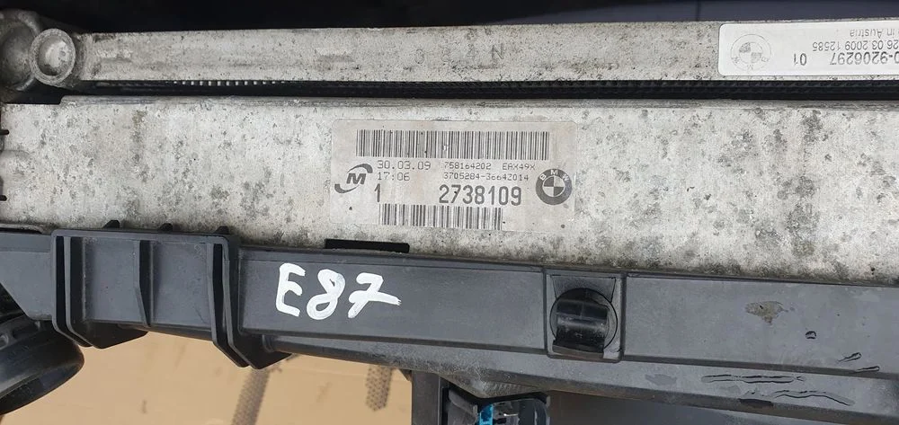 Pas przedni chłodnice wentylator wzmocnienie BMW I E81 E87 Lift 2.0i 7563259 7561711 – zdjęcie 11