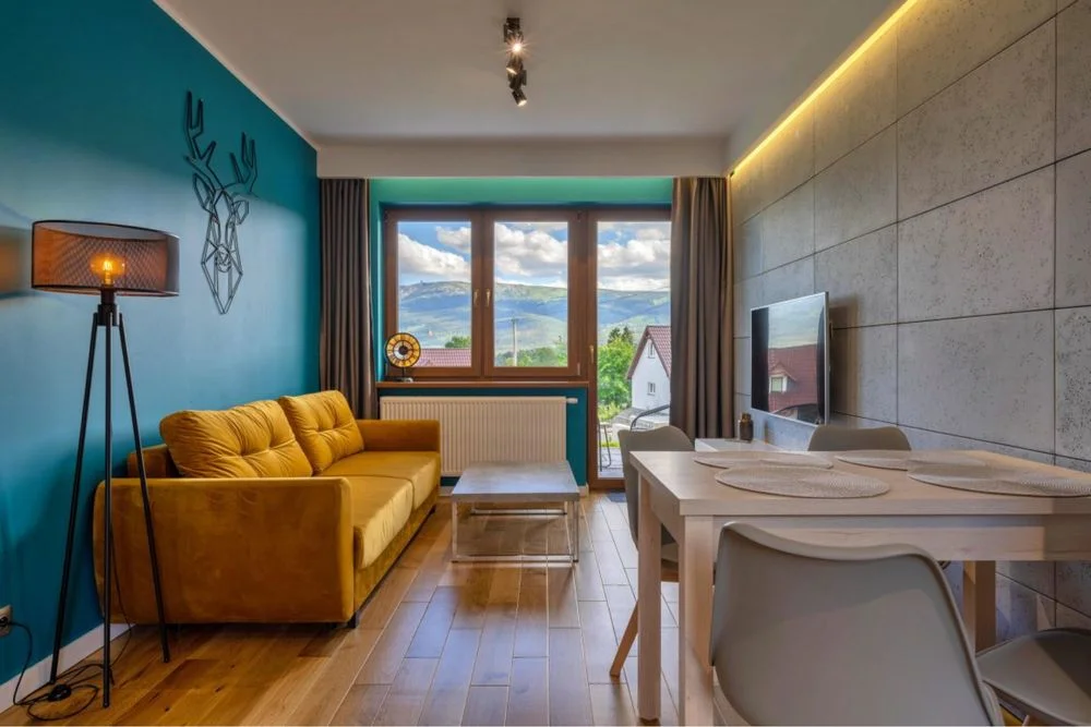 Apartament z jacuzzi oraz panoramicznym widokiem na Góry