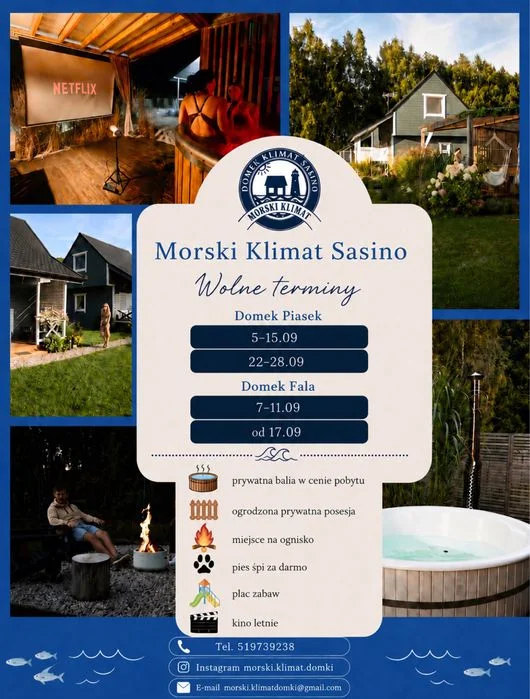 Ogrodzony domek nad morzem Sasino z balią kominkiem jacuzzi kaszuby pies – zdjęcie 5