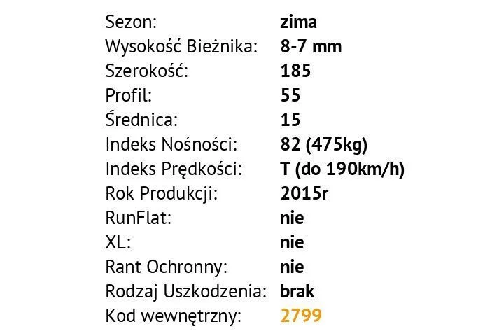 Nokian WR D3 - 185/55 R15 – zdjęcie 3