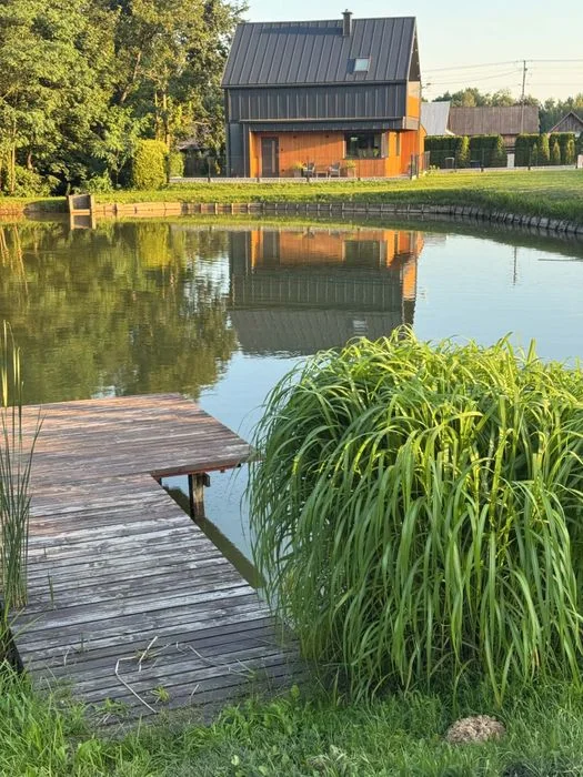 Domek nr 3 z jacuzzi (termobania), staw, sauna, 10 osób – zdjęcie 3