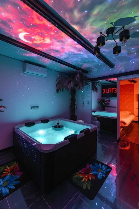 Apartament Domek nastrojowy LOVE SPA JAUCUZZI w pokoju na wyłączność bez limitów na życzenie śniadanie do pokoju jacuzzi zewnętrzne grill rowery ebike – zdjęcie 5