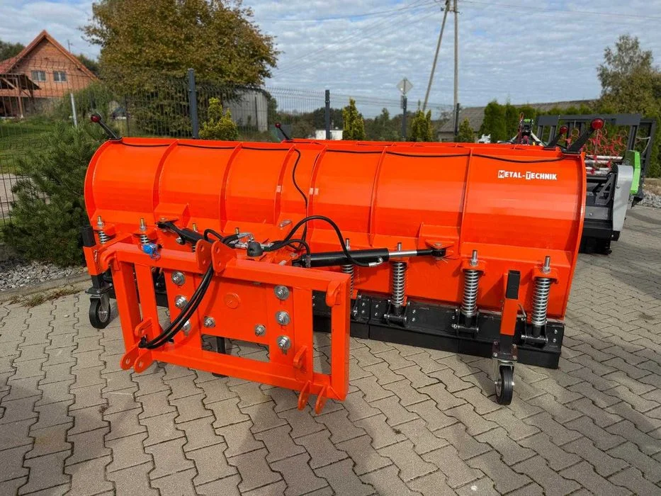 Pług do śniegu Pług śnieżny Metal-Technik komunalny 2,6 m 3,0 m kółka – zdjęcie 6