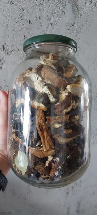 2l słoik suszonych grzybów