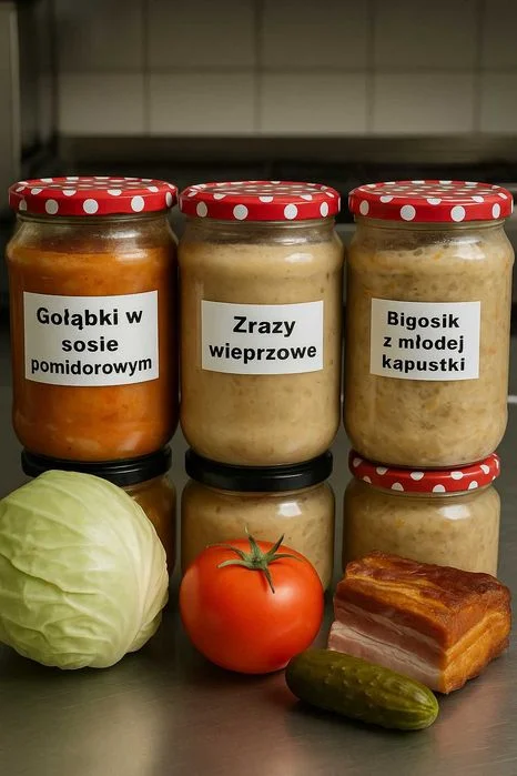 Obiady domowe wekowane w słoikach - zestaw 10 szt. dania obiadowe wysyłka słoik pojemność 0,9 l długi termin