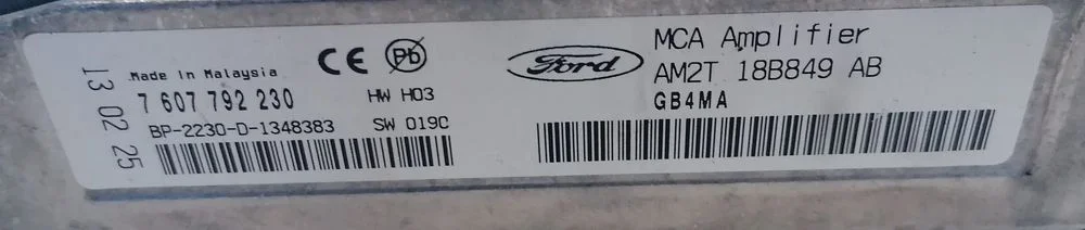 FORD S-MAX MK1 13r WZMACNIACZ AUDIO AM2T18B849AB – zdjęcie 2