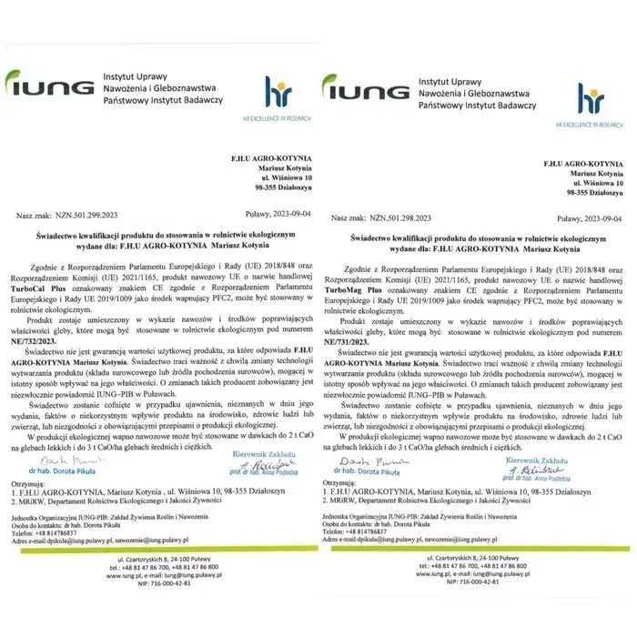 Wapno Granulowane TurboCal plus, Magnezowe TurboMag i Czarna Kreda. – zdjęcie 7
