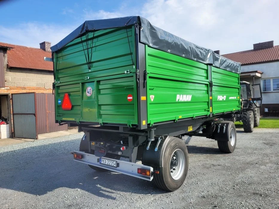 Przyczepa PANAV 18T trzy strony wywrot jak nowa – zdjęcie 2