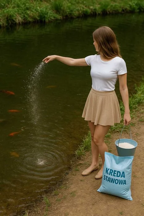 Kreda do oczka wodnego, kreda do stawu, kreda 20 kg, kreda granulowana – zdjęcie 2