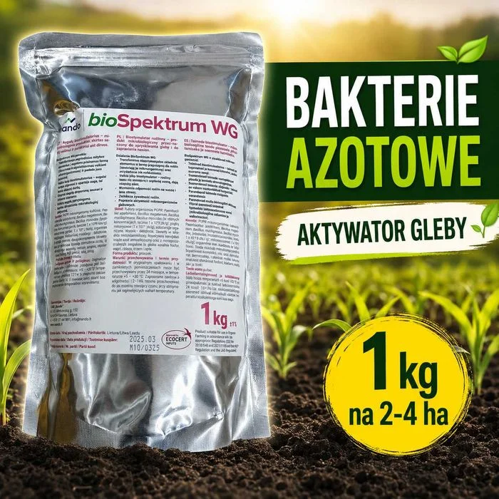 Biospektrum WG , bakterie azotowe, aktywator gleby, 1 kg na 4 hektary, zwiększa potencjał twoich upraw. – zdjęcie 3