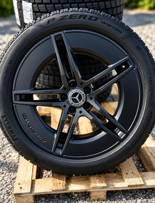 Komplet nowe koła zimowe mercedes E-klasa w214 AMG 245/45r19 275/40r19 – zdjęcie 5