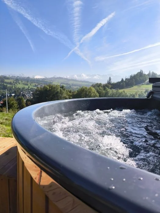 Domek jacuzzi, balia,sauna, bez sąsiadów, widok, święta – zdjęcie 2