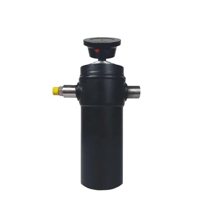 siłownik wywrotu ST4-1200. Tłok małej przyczepki, wysuw 1200 mm.